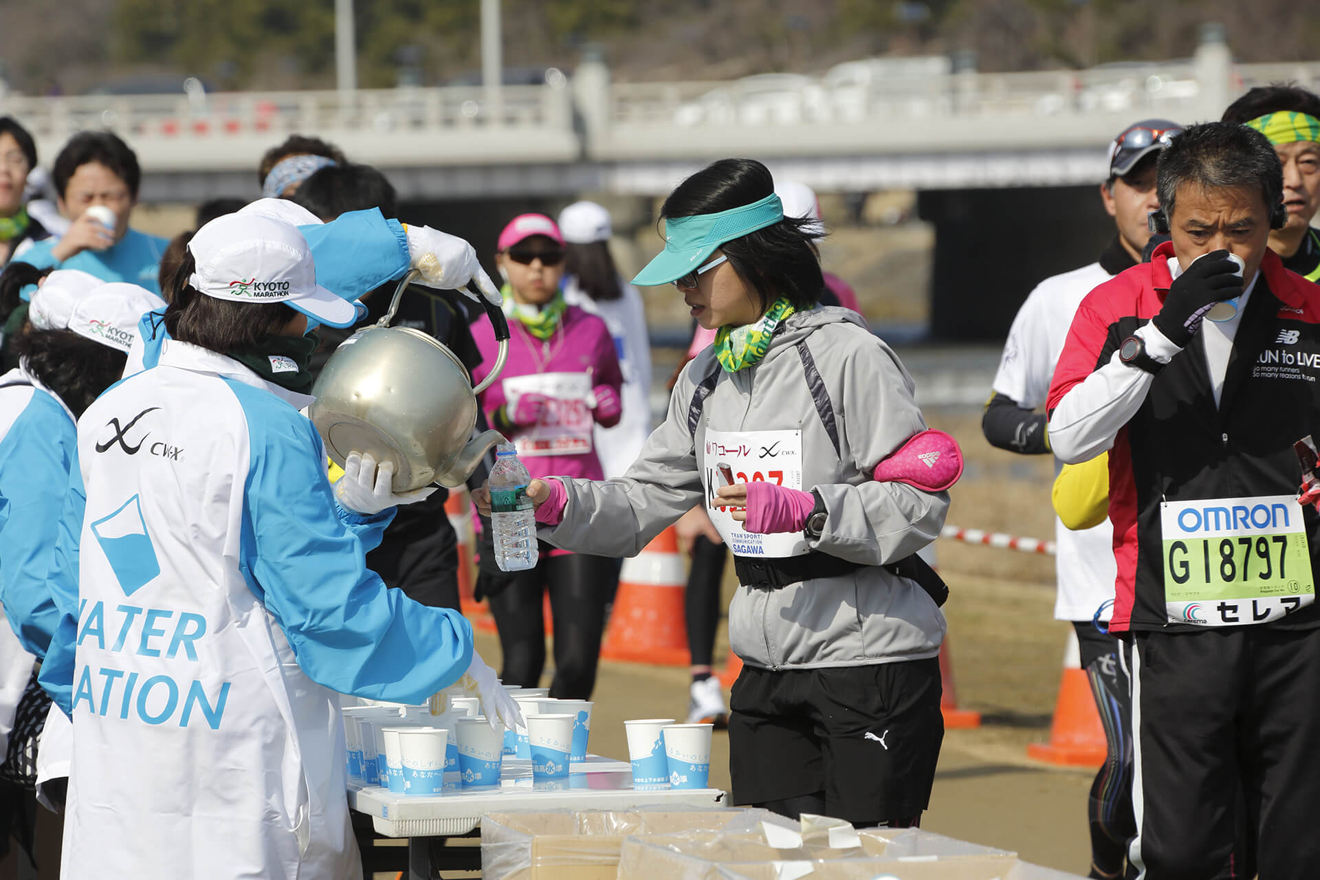 水道水を利用した給水の実施